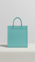 Bolso tote estructurado turquesa