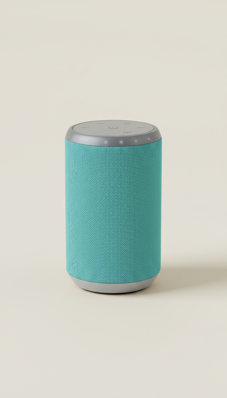 Altavoz inteligente inalámbrico de aluminio