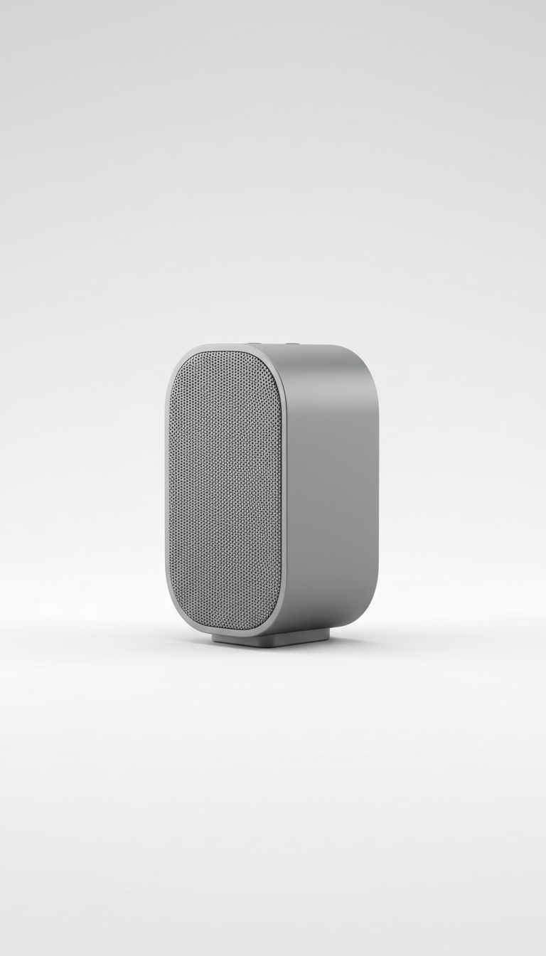 Altavoz inteligente inalámbrico en aluminio gris niebla