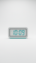 Reloj digital de escritorio minimalista