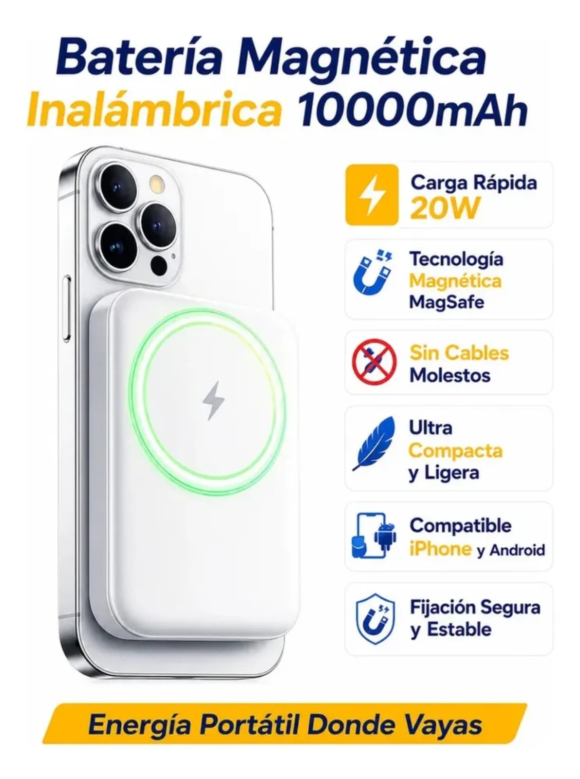 Batería  Magnética  Inalámbrica