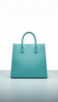 Bolso tote estructurado turquesa