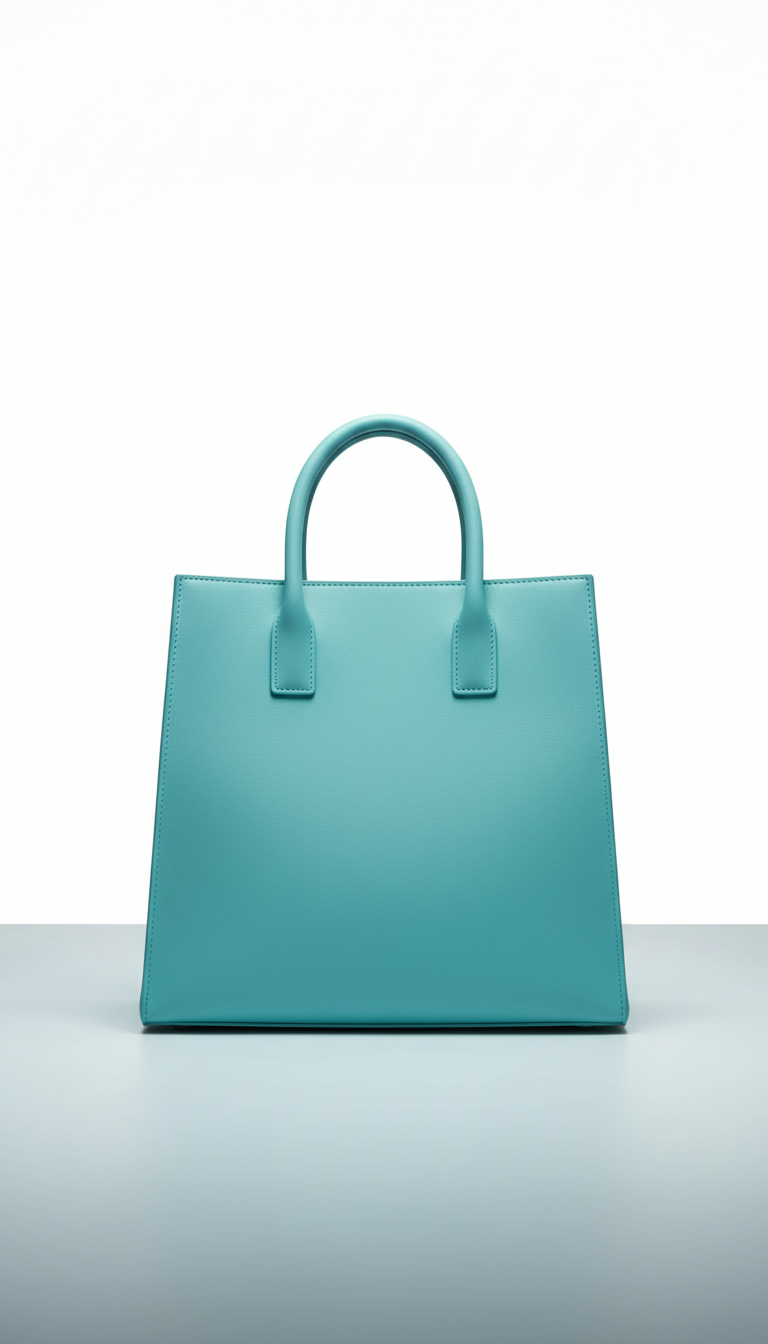 Bolso tote estructurado turquesa